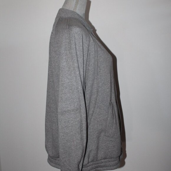 NWT Lululemon Scuba Oversized Varsity Jacket Plush HMDG Gray Snap Front M/L - Picture 9 of 9